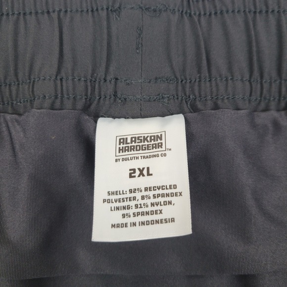Alaskan Hardgear AKHG Athletic Shorts Mens 2XL Measures 42 x 10 Black Stretch - Picture 5 of 7